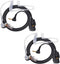 UAYESOK 2.5mm Walkie Talkie Earpiece with Mic PTT, 1-pin Acoustic Tube Headset for Motorola Talkabout Radio T200 T200TP T260 T402 T460 T465 T600 T...