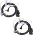 UAYESOK 2.5mm Walkie Talkie Earpiece with Mic PTT, 1-pin Acoustic Tube Headset for Motorola Talkabout Radio T200 T200TP T260 T402 T460 T465 T600 T...