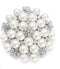 Fashion Elegant Pearl Crystal Snowflake Brooch Pin for Women Girls Wedding Soiree Party Jewelry...