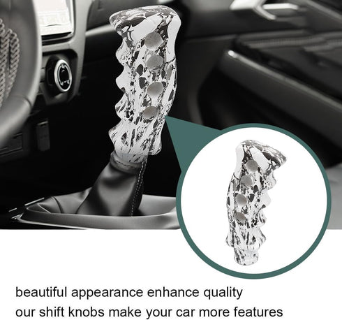 WOOTON Universal Doodle Slotted Pistol Grip Handle Manual MT Gear Stick Shift Knob Shifter Fit Most Manual Auto Vehicles...