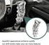 WOOTON Universal Doodle Slotted Pistol Grip Handle Manual MT Gear Stick Shift Knob Shifter Fit Most Manual Auto Vehicles...