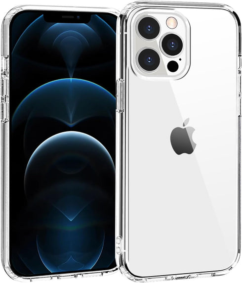 TENOC Phone Case Compatible with iPhone 12 Pro Max, Clear Case Non-Yellowing Protective Bumper Hard Back Cover for 6.7 Inch...