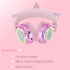 Kids Wireless Headphones for Girls Children Teens, LED Light Up Bluetooth Unicorn Headphones with Microphone for School/Xmas/Online Study/Unicorn ...