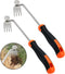 2 Pack Weeding Tools, Portable Garden Weeder Puller Tool, 4 Teeth Stainless Steel Hand Weeder for Vegetable Gardening Backyard Farm Planting & Upr...