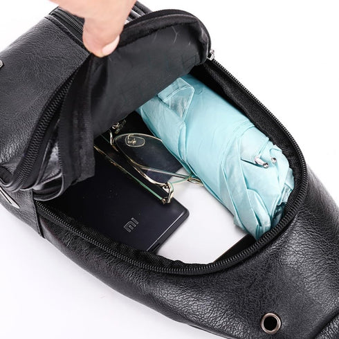 Men's and women's crossbody bags, PU leather chest bags, travel and leisure bags, mobile phone bags...