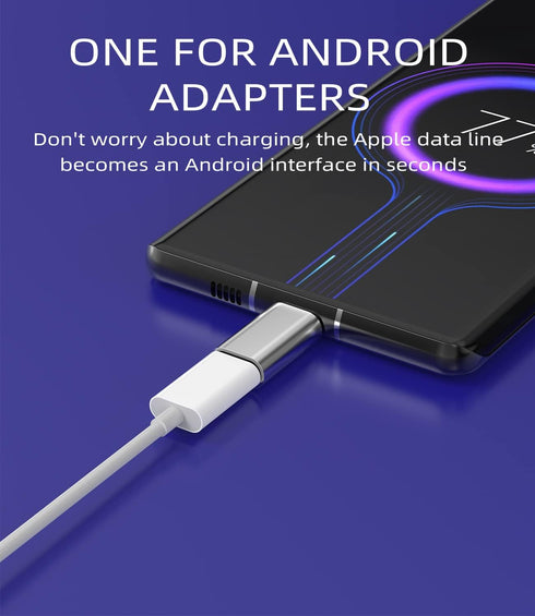 Lightning Female to Micro USB Male Charging Adapter(3pack)for Galaxy S7 Active S6 Edge Nexus 5 LG Android Charger Power Converter for Iphone 7 8 P...