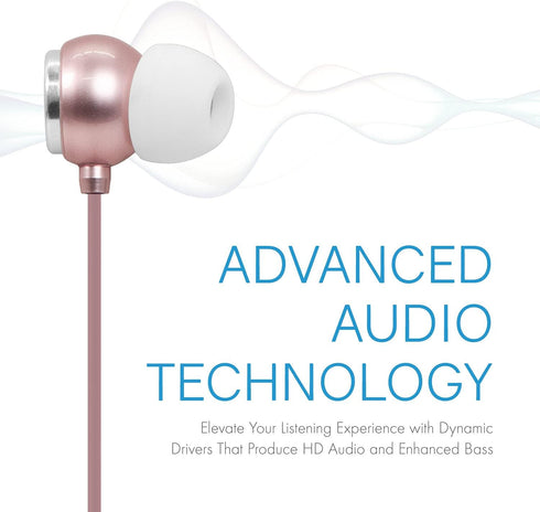 Realm Lightning Earbuds Apple MFi Certified Headphones, in-Ear Headphones with Lightning Connector, Built-in Microphone, Hands-Free Calling and Tr...