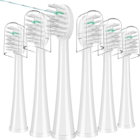 Replacement Brush Heads for WaterPik Sonic-Fusion 2.0 Flossing Toothbrush (SF-03/SF-04) and Sonic-Fusion Flossing Toothbrush (SF-01/SF-02),6 Count...