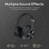 DOQAUS Bluetooth Headphones Over Ear, 90 Hours Playtime Wireless Headphones with 3 EQ Modes, Noise Isolating HiFi Stereo Headphones with Deep Bass...