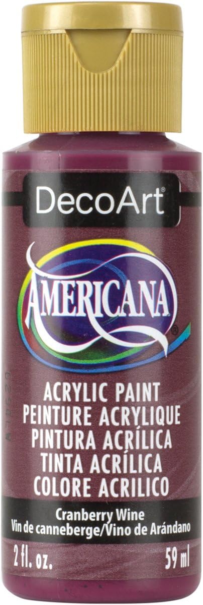 DecoArt Americana Acrylic Paint, 2-Ounce, Cranberry Wine...