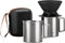 Portable Pour Over Coffee Maker Set, Collapsible Silicone Coffee Dripper Set, Perfect for Travel, Camping, Outdoors...