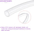 DMiotech 28mm ID 34mm OD Clear PVC Tube Flexible Transparent Hose Vinyl Tubing for Garden Water Tube,Air Tube Oil Tube,1m Length...