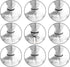 Outee 9 Pcs Choker Set Black Chokers Necklaces for Women Black Velvet Choker Necklaces for Teen Girls Henna Tattoo Ribbon Chokers for Women...