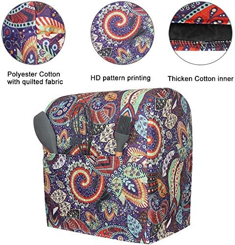 Kitchen Aid Mixer Cover,Kitchen Stand Mixer Cover Compatible With 5-8 Quart Kitchenaid Hamilton Mixers,Kitchen Aid Covers for Stand Mixer With Poc...