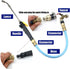Hydro Jet High Pressure Washer Wand, Portable High Pressure Water Gun, Extendable Washer Sprayer with 2 Water Hose Nozzle for Garden Hose, Foam Ca...