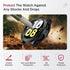 Miimall Waterproof Case for Samsung Galaxy Watch 6 40mm, Hard PC Bumper Cover with Tempered Glass Screen Protector for Galaxy Watch 6, Full Covera...