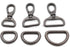 Oval Snap Hooks,with D Rings 8 Sets Purse Hardware Lobster Clasp Keychain Clip Purse Making Accessories (Gunmetal,1 1/4")...