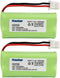 Kastar 2-Pack AAA 2.4V 1000mAh NiMH Rechargeable Battery for BT-166342 BT-266342 BT-283342 AT&T CL83464 EL51100 EL51200 EL51250 EL52200 EL52210 EL...