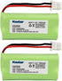 Kastar 2-Pack AAA 2.4V 1000mAh NiMH Rechargeable Battery for BT-166342 BT-266342 BT-283342 AT&T CL83464 EL51100 EL51200 EL51250 EL52200 EL52210 EL...