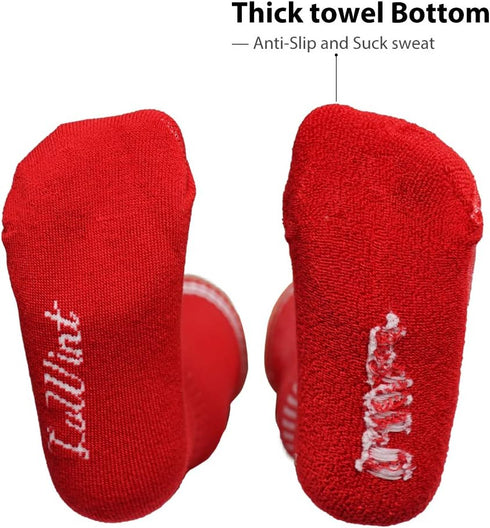 Luwint Kids Soccer Socks, Children Knee High Sport Socks, Red...
