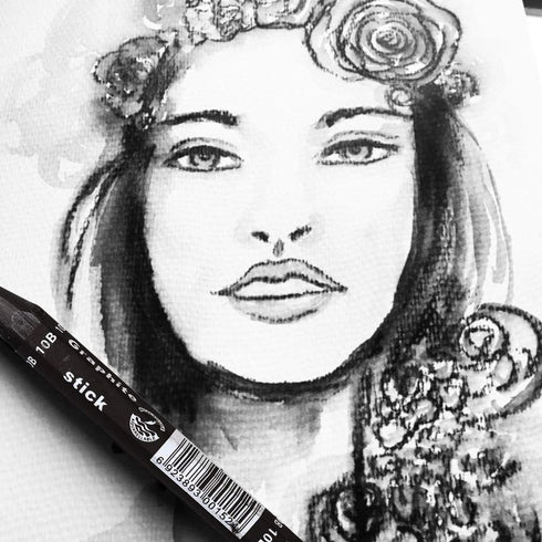 dainayw Graphite Stick Set - Water Soluble - 4B 6B 10B, Art Drawing Supplies for Sketch & Shading Pencils, Artist Sketching - 3 Pcs...