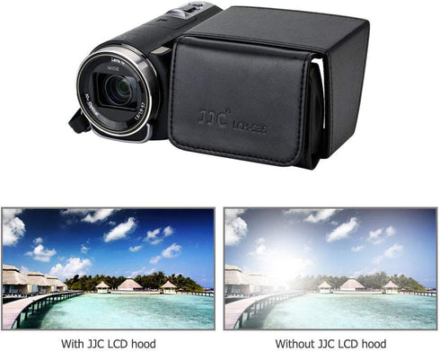 JJC Camcorder 3.5" LCD Screen Hood for Sony FDR-AX700 AX100 PXW-X70 Z150 Z90V FS7 Z280 HXR-NX100 NX200 NX80 Canon VIXIA HF G20 G30 G40 GX10 XA30 X...