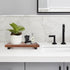 Renawe Farmhouse Bathroom Counter Tray Wood Display Pedesta Stand Kitchen Countertop Trays Decorative Wooden Riser Dish Soap Dispenser Holder for ...