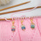 Diamond Owl Removable Crochet Stitch Markers, Alloy Locking Stitch Marker Charms for Knitting Yarn Weaving Sewing Accessories Quilting Jewelry Mak...