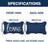 ASPMIZ Outdoor Pillow Covers 12 x 20 Inch, Waterproof Lumbar Throw Pillows for Patio Porch Furniture Couch Navy Blue Home Decorative Cushion Cover...