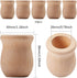 GORGECRAFT 1.5 Inch 10pcs Unfinished Blank Wooden Vase Flower Vase Candle Cups Handmade Natural Flower Container Candle Holders Candlesticks DIY P...