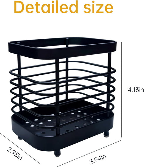 Stainless Steel Sink Utensil Holder Countertop,Kitchen Countertop Organizer Rack,Multi-Functional Storage Rack for Kitchen Storage Forks, Knives, ...
