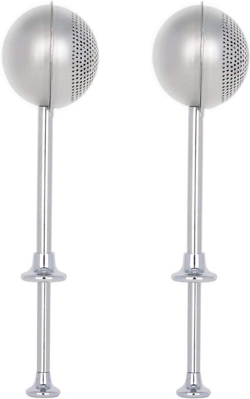 HULISEN Set of 2 Flour Duster for Baking, Powdered Sugar Shaker Duster, 18/8 Stainless Steel Pick Up and Dust Flour Sifter with Spring-operated Ha...