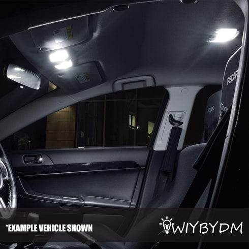White LED Interior Lights Kit for Hummer H3 2006 2007 2008 2009 2010 Dome Footwell Vanity Mirror Trunk Cargo License Plate Lights Interior LED Lig...