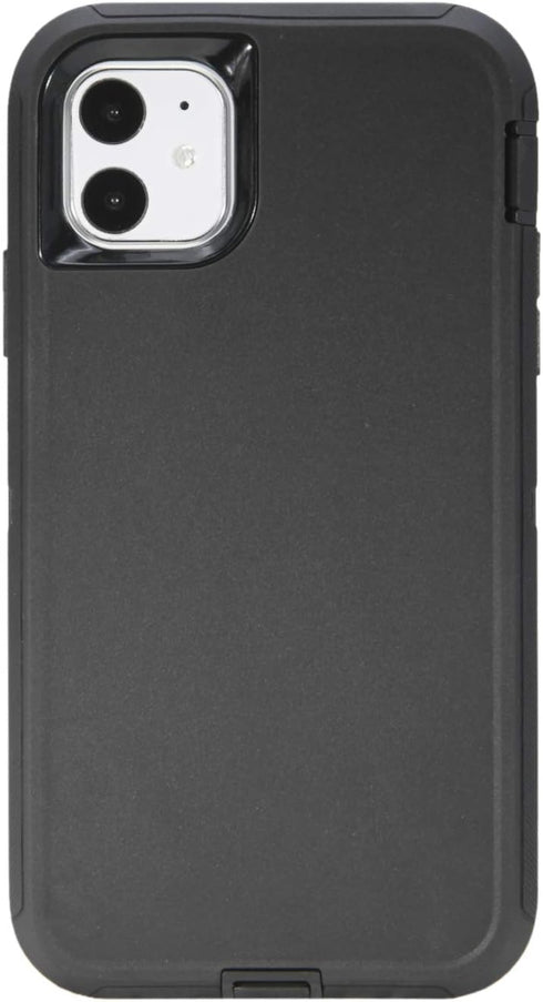 WallSkiN Case for iPhone 11 (6.1") Heavy Duty Full Body Military Grade Drop Protection Carrying Cover Holder | Holster for Men Belt with Clip Stan...