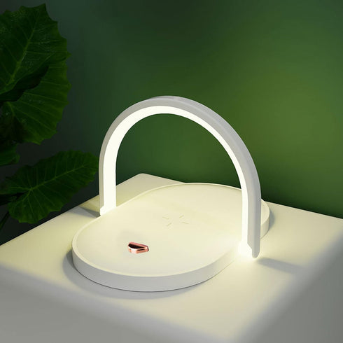 Bedside Lamp with Wireless Charger, 3 in 1 Touch Lamp, Phone Holder, Dimmable Wireless Charging Lamp, 3 Color Modes Touch Control LED Night Light ...