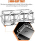 V·RESOURCING Clear Seasoning Box, 3 Pieces Seasoning Rack Spice Pots Storage Container for Spice Salt Sugar Cruet Liquid,Condiment Jars with 3 Spo...