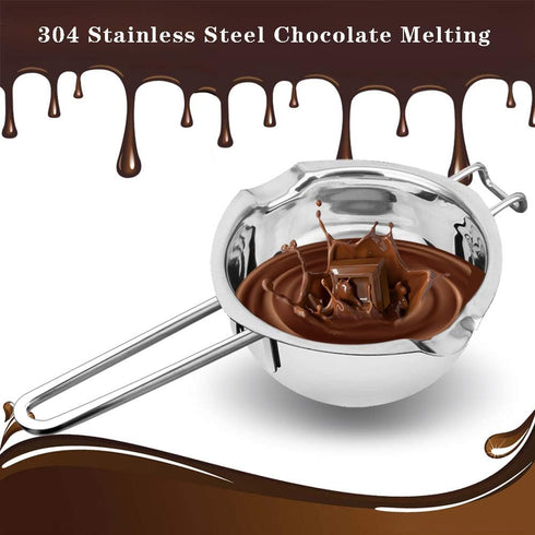 1000ML Double Boiler Pot Set Stainless Steel Melting Pot For Chocolate, Candle and Candy Making (34oz)...