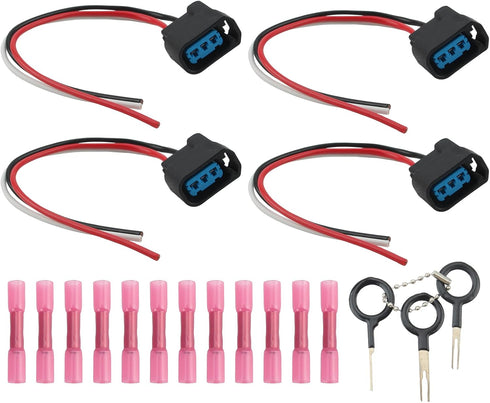 4PCS Ignition Coil Connector Plug Pigtails 30520-RDJ-A01 Fit for Honda Civic CR-VS 2000 Acura RSX K Series...