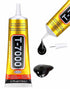 T-7000 Black Adhesive Glue for Phone, Waterproof Jewelry Glue Precision Craft Adhesive for Cell Phone Screen Repair Glass Wood Crafts Metal and St...