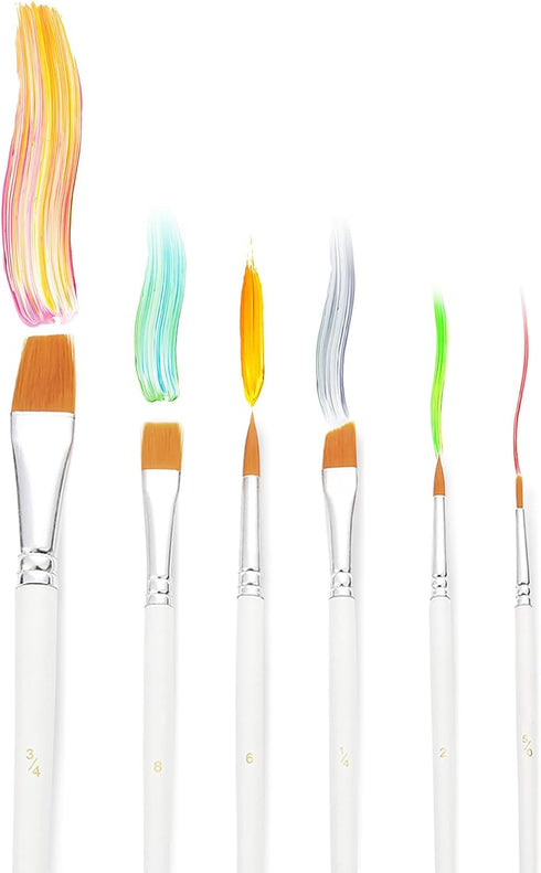 Cake Painting Brushes Set from E-Kongton, Food Safe Paint Brushes Fondant Sugar DIY Tools Set, Soft Synthetic Brush Material, Easy to Use & Easy t...