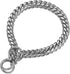 Heavy Duty Pet Collar, Wide 12/15/18mm Silver Dog Chain, Cuban Curb Link Dog Collar, Strong Stainless Steel Metal Chain for Dog - Shepherd Dog, La...