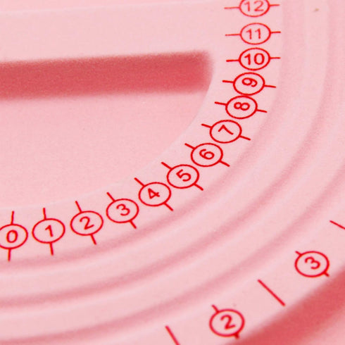 H&W Pink Bead Board with Flock, 9.5 by 12.9-inch, Design Beading Board Tray DIY Craft Tool for Girl and Necklace Beading Jewelry Designer...