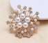 Pearl Flower Brooch Pin Shining Round Flower Brooches Crystal Brooch Pin For Women Brooch Pin Lapel Pin Accessories Fashion Wedding Bouquet Dress ...