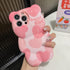 Cute Compatible with iPhone 13 Pro Max 6.7 inch Phone Case, Hearts Bear Case, Soft Shockproof Silicone Cover for Women Girls(Hearts)...