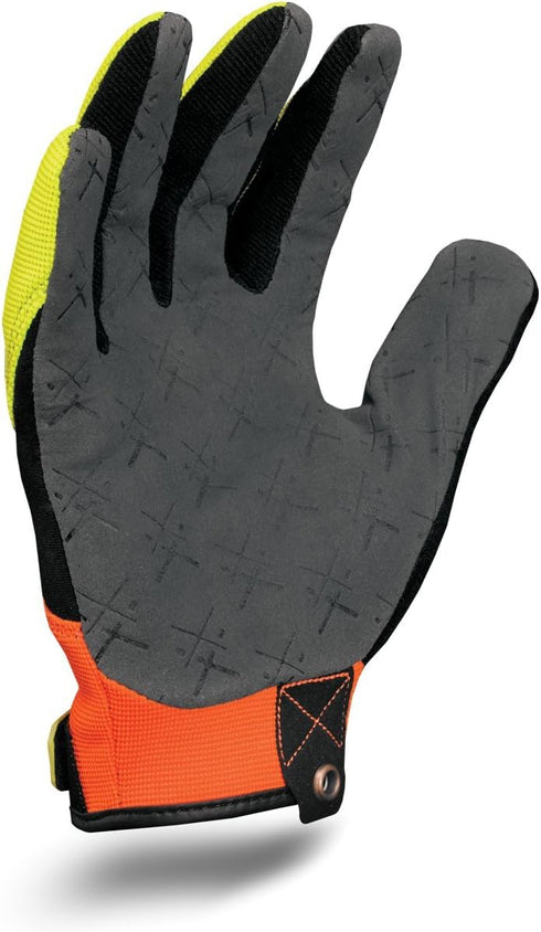 Ironclad mens Work Gloves EXO PRO HI VIZ , Hi-viz Yellow & Orange, XX-Large US...