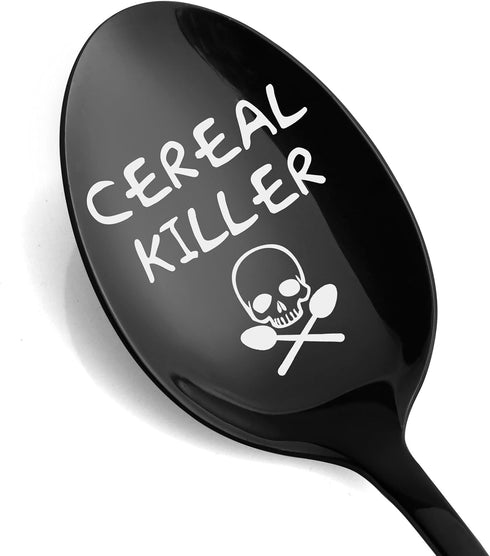Mens Gifts Valentines Gifts for Him - Personalized Gifts Funny Gifts for Men Dad Grandpa, Cereal Killer Spoon...