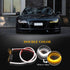 LEADTOPS Show Glow 2X 23inch Dual Color White-Amber Switchback Headlight LED Tube Strip Light DRL Daytime Running Light & Turn Signal Lamp for Car...