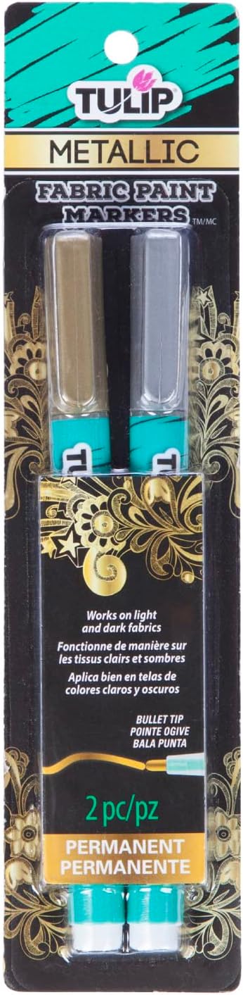 Tulip Fashion Markers 33613 Mrkt Multi Opaque 2Pk Metallic, As Detailed...
