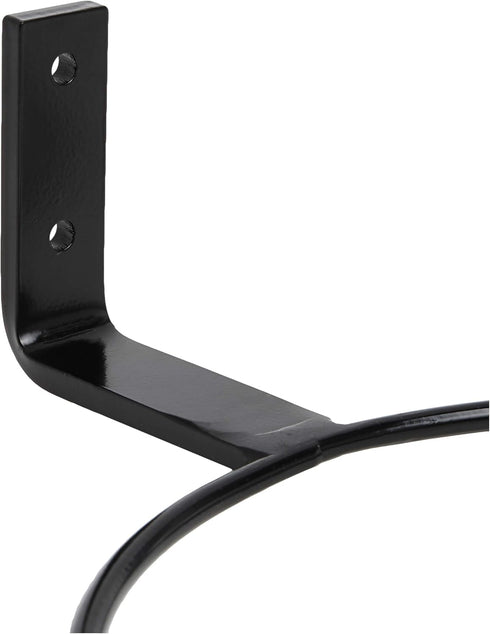 American Garden Works PH-10 Wall Mount Pot Holder, 10", Black...