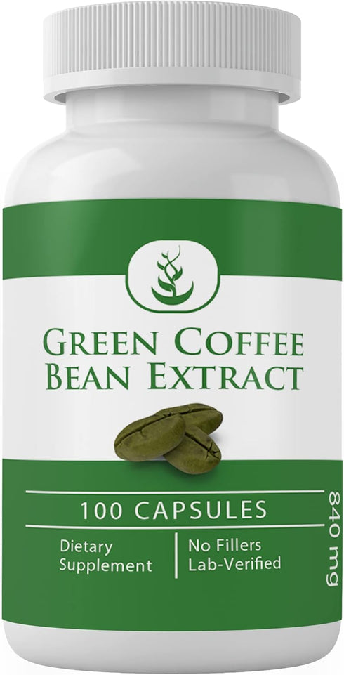 PURE ORIGINAL INGREDIENTS Green Coffee Bean Extract, (100 Capsules) Always Pure, No Additives Or Fillers, Lab Verified...